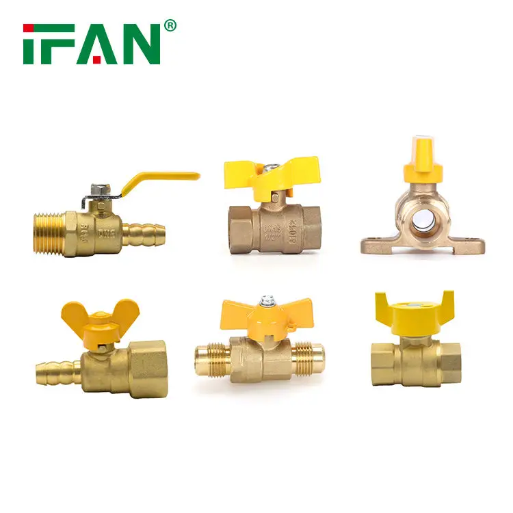 IFAN 1/2 High Pressure Female Thread Gas Valve China Factory Brass Gas Ball Valve