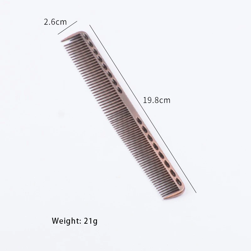 Long and Short Heat Resistant Salon Barber Aluminum Metal Hairdressing Haircut Comb For Hair Styling