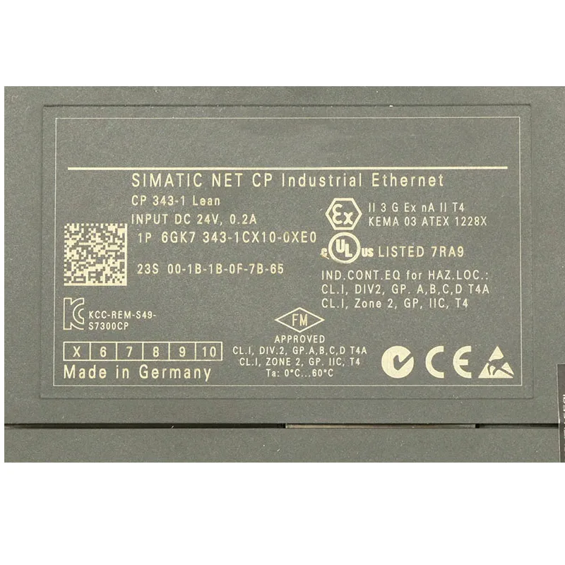 CNC Controller Electronic Device New and Original Digital Smart PLC Module Programmable Logic Controller 6GK7343-1CX10-0XE0