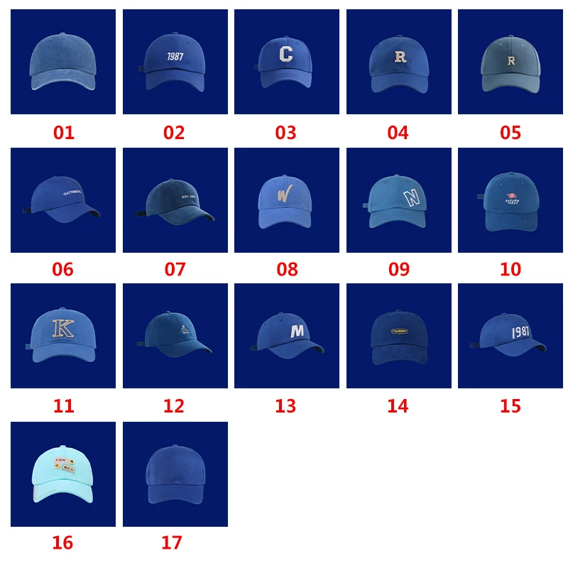 HJH125 Outside Men Women Casual Klein Blue Cap Baseball Cap Snapback Hip Hop Fitted Hats Dad Mesh Breathable Trucker Sports Caps