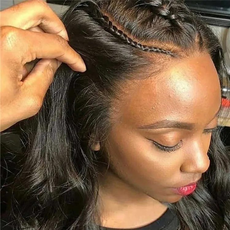 
Remy Pre Plucked 13x4 Inches Invisible Fake Scalp Swiss Lace Wig 150 Density Straight Bleached Knots Transparent Bald Cap Wig 