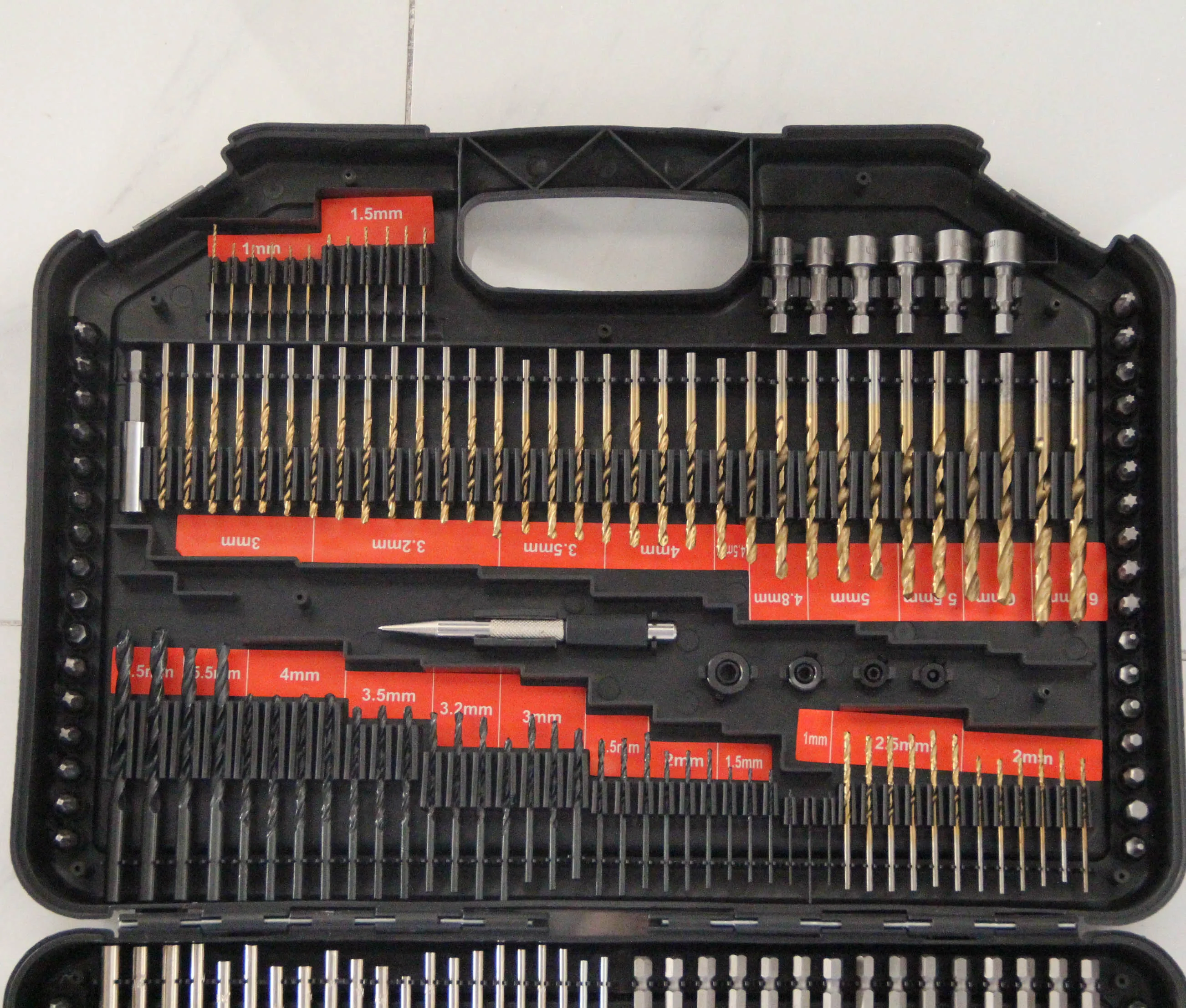 Behappy Hot Sale HSS Drill Bits Set for Wood Metal Concrete Use 246PCS