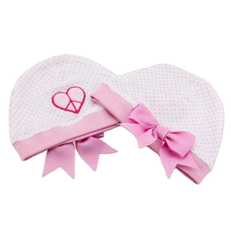 
Newborn spring and autumn thin bow baby hat cute sunshade unisex super cute baby hat 