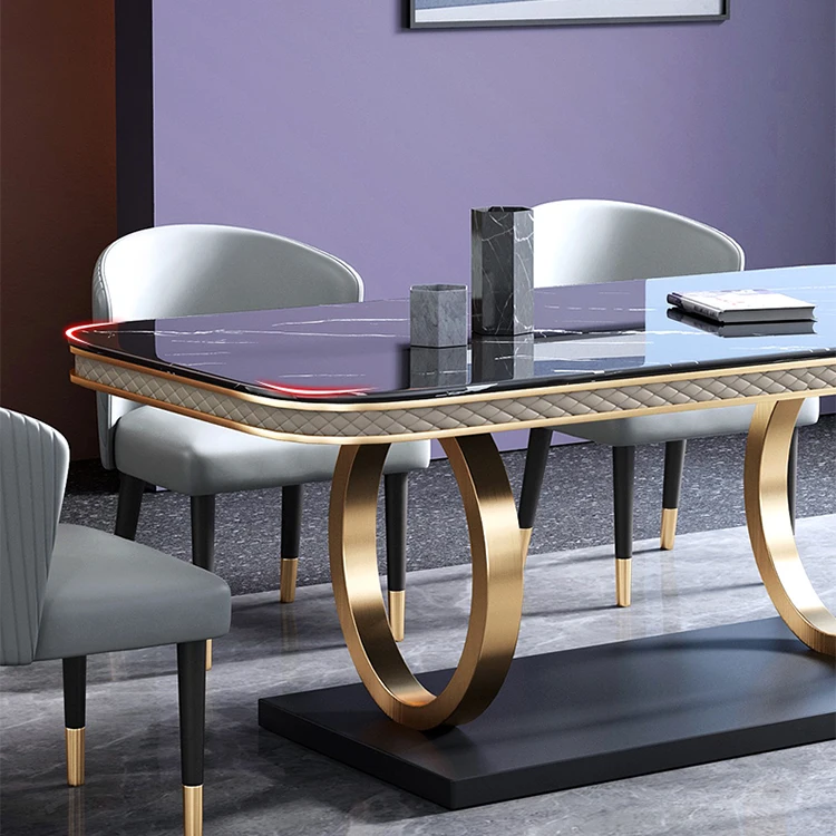 627 factory offer Nordic style antique luxury home furniture marble dining room tables set modern dining room furniture