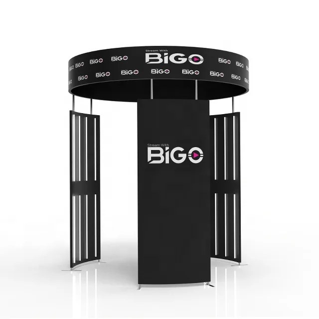 New Arrival Photo Booth 360 degree U Shape Backdrop Black Video Green Screen Portable Camera 360 Photo Booth enclosure Backdrop