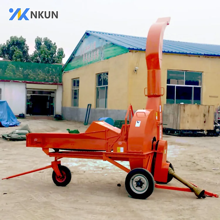 Hot sale 5 ton per hour grass chaff cutter machine silage machine chaff cutter with tractor heavy duty