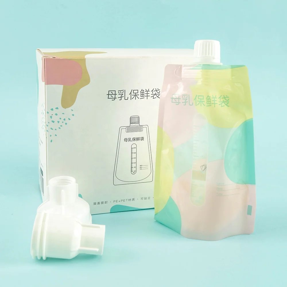 Ideal For Convenient Breastfeeding, Milk Freezer Storage Pouches With Temp-sensing Pre-sterilized Breast Milk Storage Bag