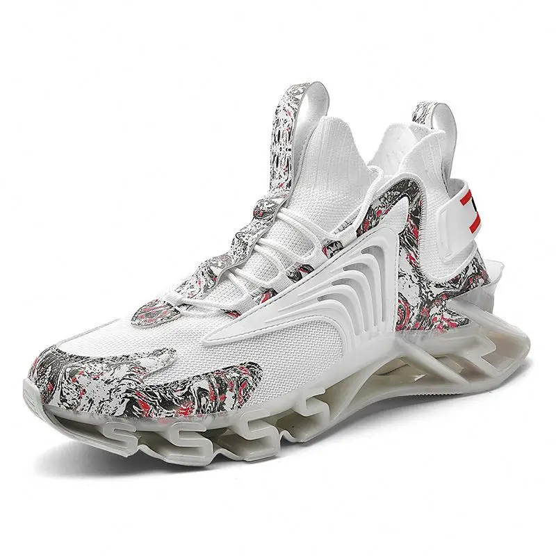 2024 New Running Shock Absorption Sneakers Cool Men Fashion Skateboard Shoes Lightweight Chunky Sports Shoes