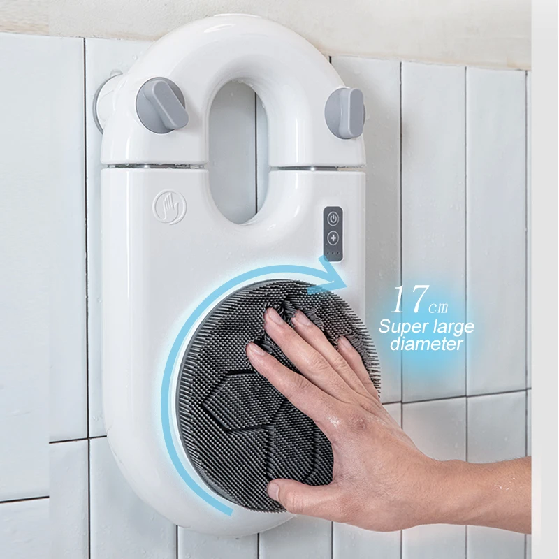 Personal care Rechargeable electric body back cleaning brush Electric rotating shower brush
