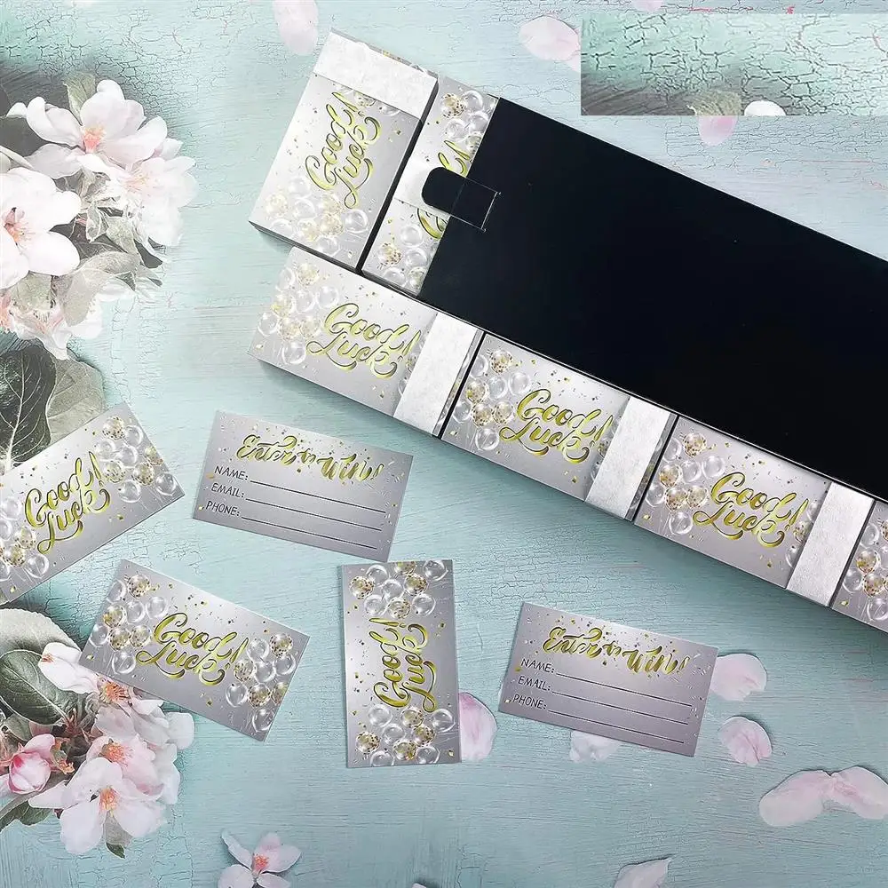 50 pcs/pack High quality Pink originality raffle ticket Blank registration form Raffle ticket book Contest registration form 7D