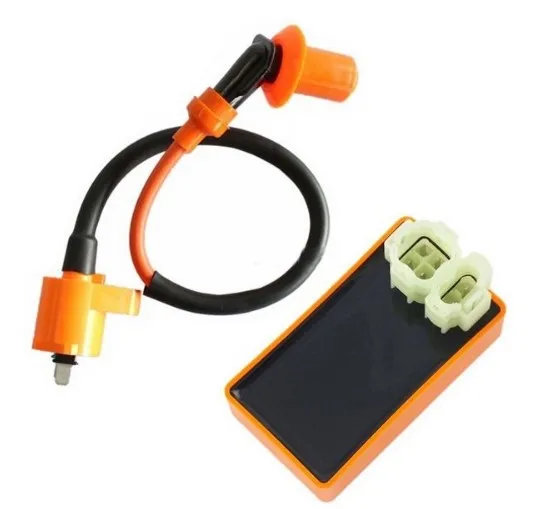 Ignition Coil+Racing CDI Box+ Spark Plug For GY6 50 125 150cc Moped Scooter ATV Go Carts