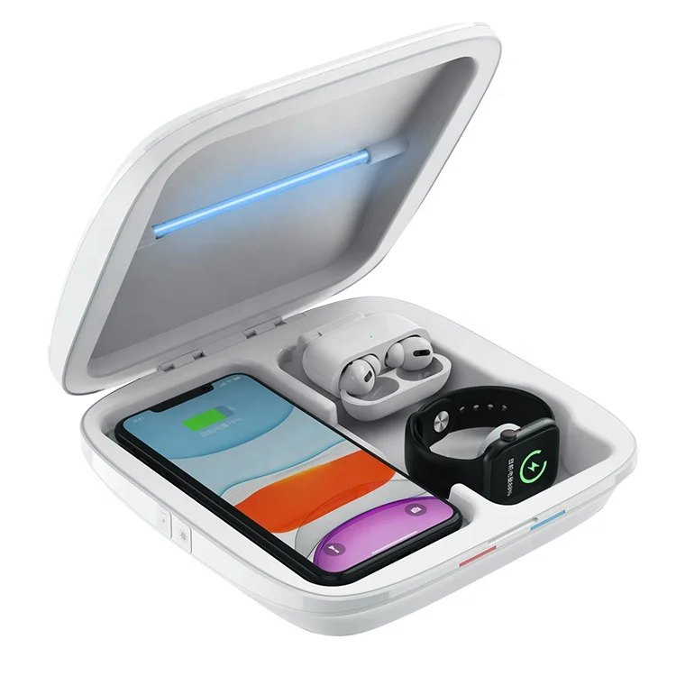 
10W 3 in 1 QI Wireless Charger for Apple Earphones and Mobile Phones Fast Wireless Charging For i Watch 