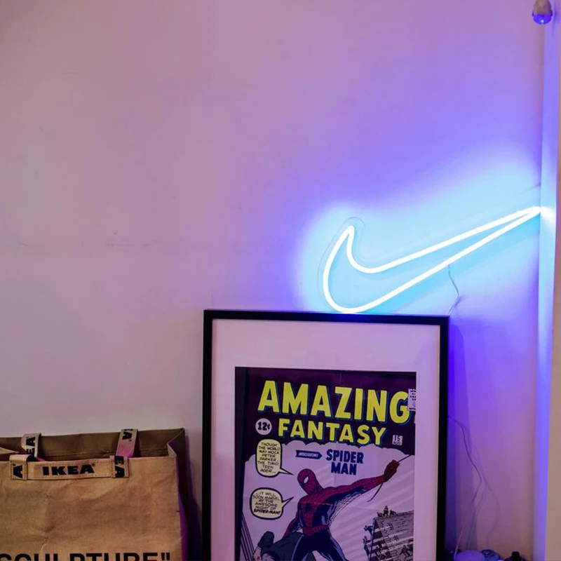 Wall Decor For Bedroom Led Signs Shoe Room Lights  Logo Pink Light Fashion Large Man Cave Decorcave Teen On Relax Neon Sign