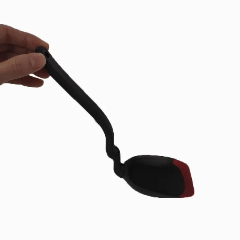 
Multifunctional soup spoon Food grade silicone spatula spoon 360 degree rotating kitchen cooking tool 