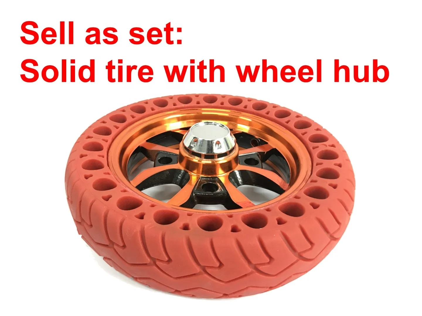  scooter motorcycles tire with hub wheelchair tubeless pneumatic inflatable environmentally friendly