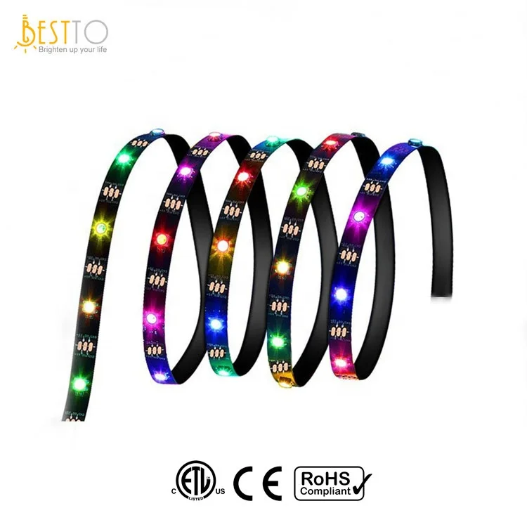 DC 5V USB WS2811/2812B / SK6812 30 / 48 / 60 Pixel Magic Digital Dream Color RGB Addressable Led Light Strip