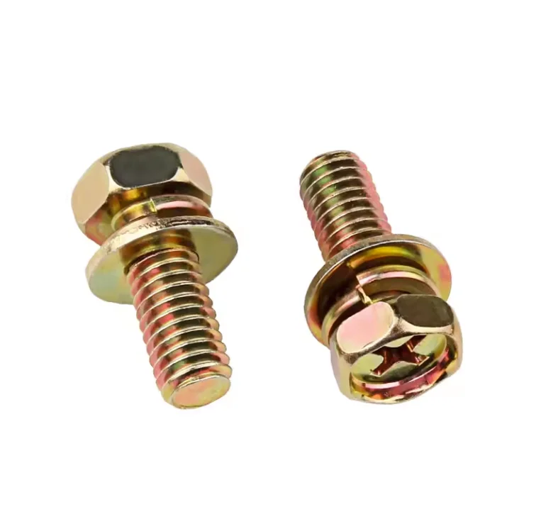 Bolt Assorted with Spring Lock Plain Washer Assemblies Screws Hex Head Bolt Assorted assembling bolt