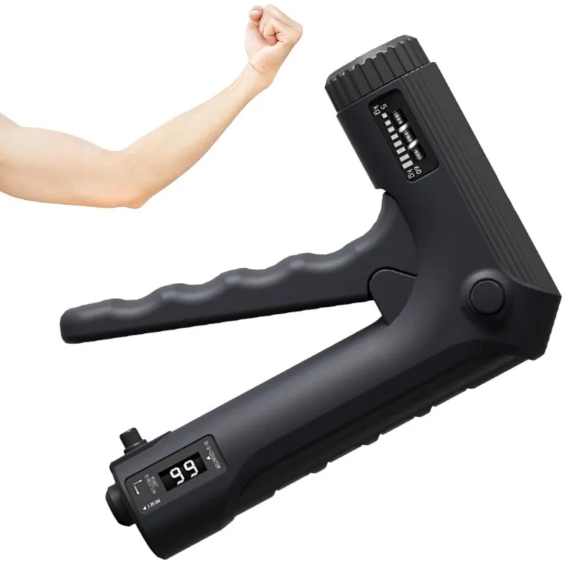 Grip strength enhancer with adjustable resistance of 5-60 kg, forearm trainer with counting table