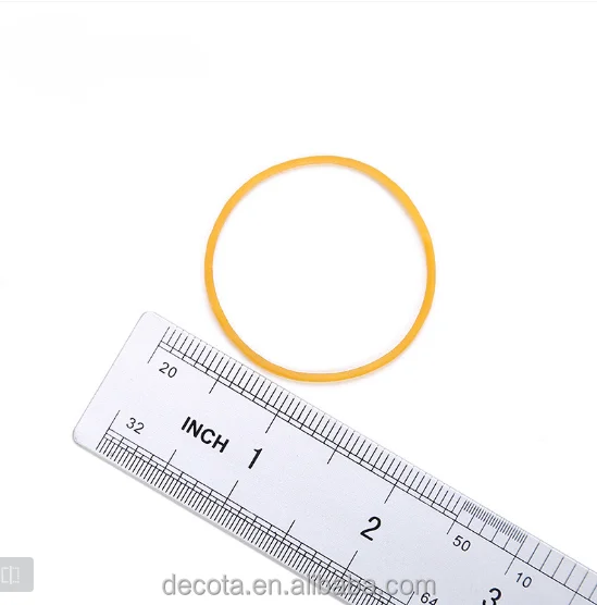 Wholesale rubber band high elastic durable disposable rubber band yellow rubber ring cowhide band industrial use