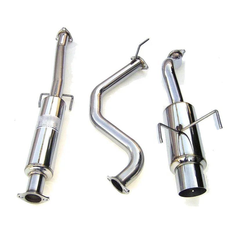 Motor Tuning Single Path Tip Stainless Steel Exhaust Catback Pipe for Honda DEL SOL EG EH SI