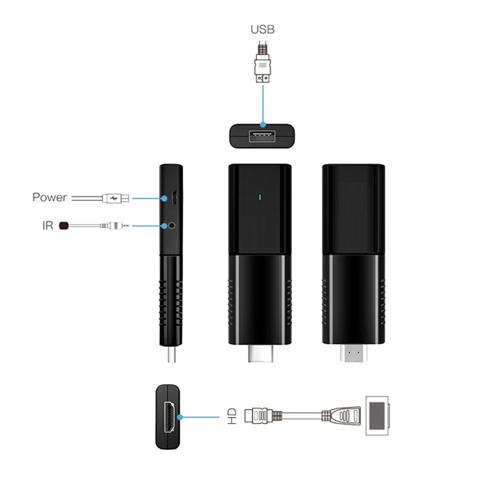 Allwinner H313 Fire Sticks Android 4k Quad Core Smart Set top TV Fire Tv Stick 8G 16G 32G 64G