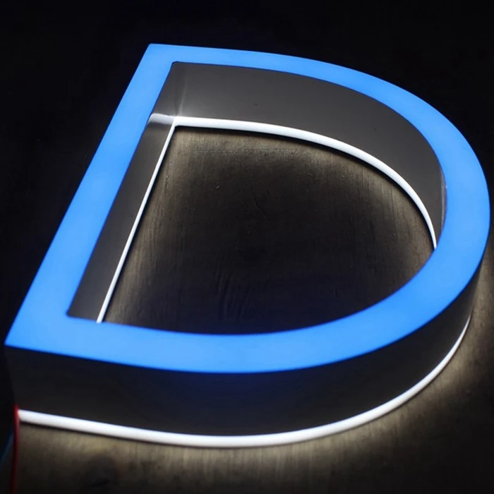 3D Acrylic Led Letters Sign Advertising Signs Customized Shop