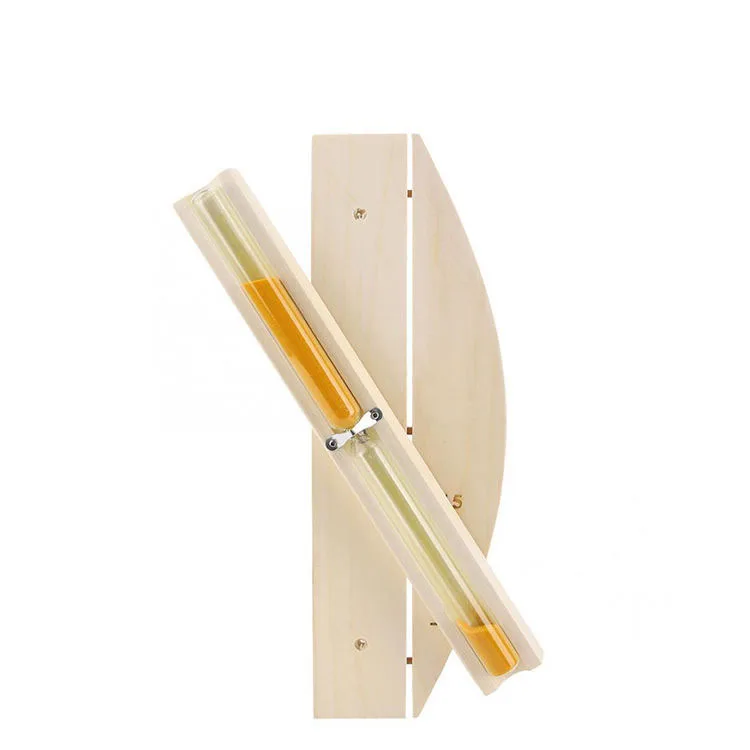 Factory wholesale sauna accessories wooden sauna hourglass timer 15 minutes sand timer hourglass