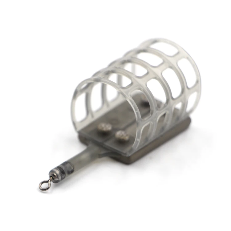 Selco China Black Plastic Lead Weight Artificial Bait Carp Fishing Tackle Plastic Lead Fishing Feeder of Plastic Feeder Cage