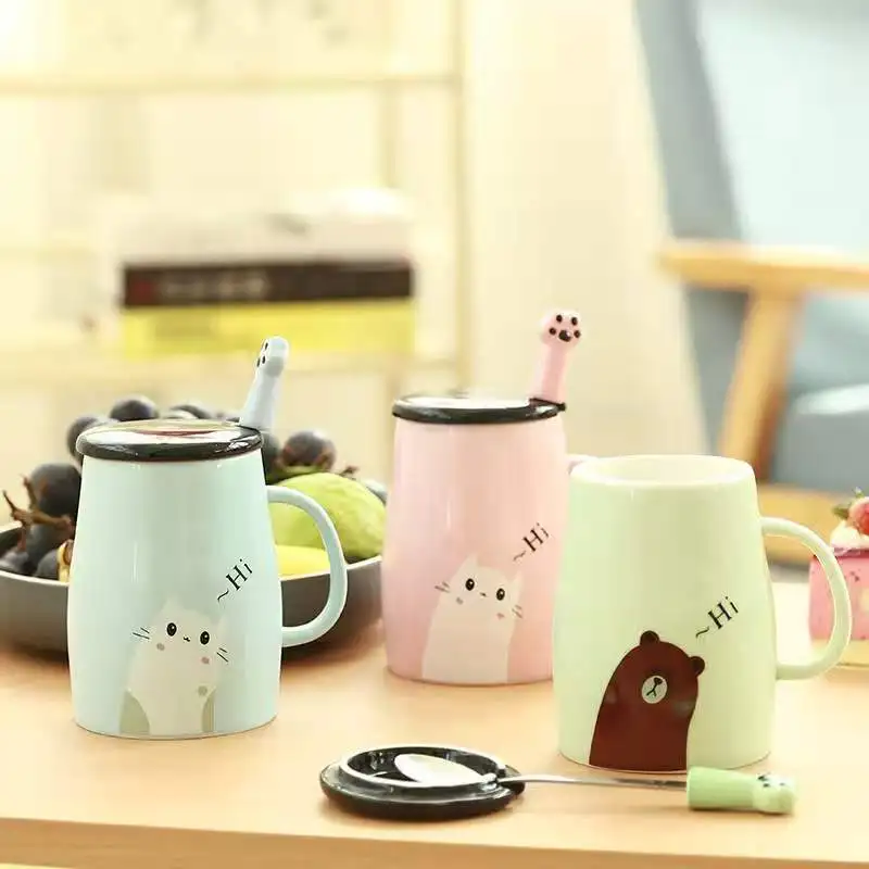 Share Direct Sale Creamic Mug Creative Cat Clow Coffee Mug