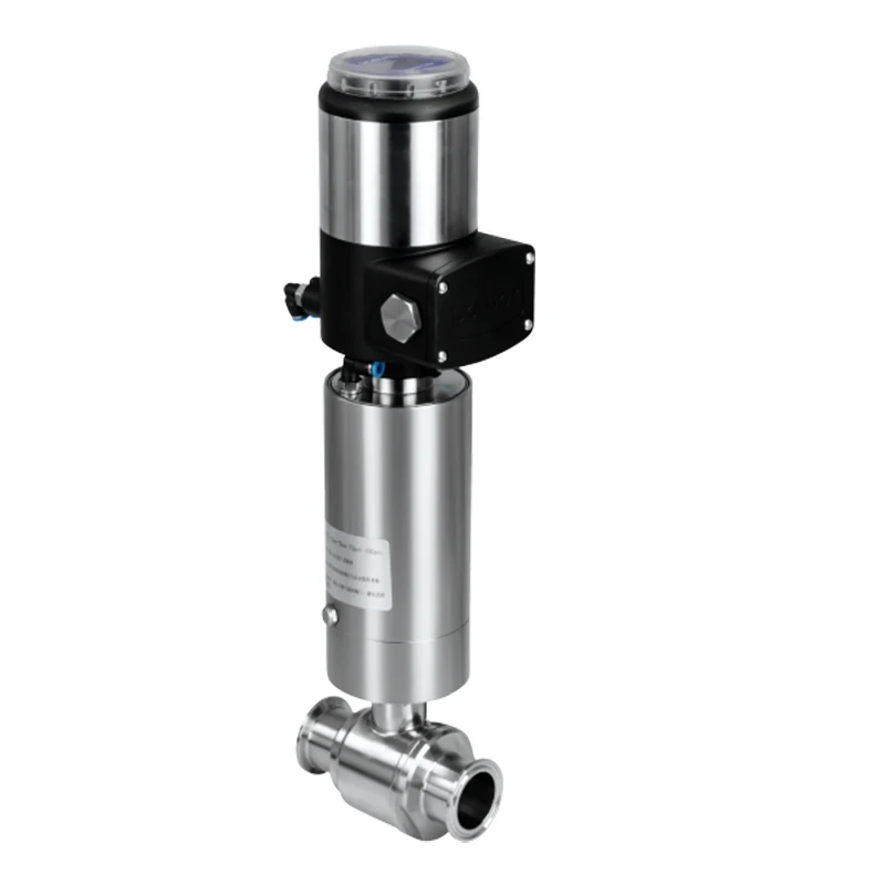 DONJOY Sanitary Stainless Steel 304/ 316L Pneumatic Middle Threaded Ball Valve EPDM Seal For Beverage Beer Milk