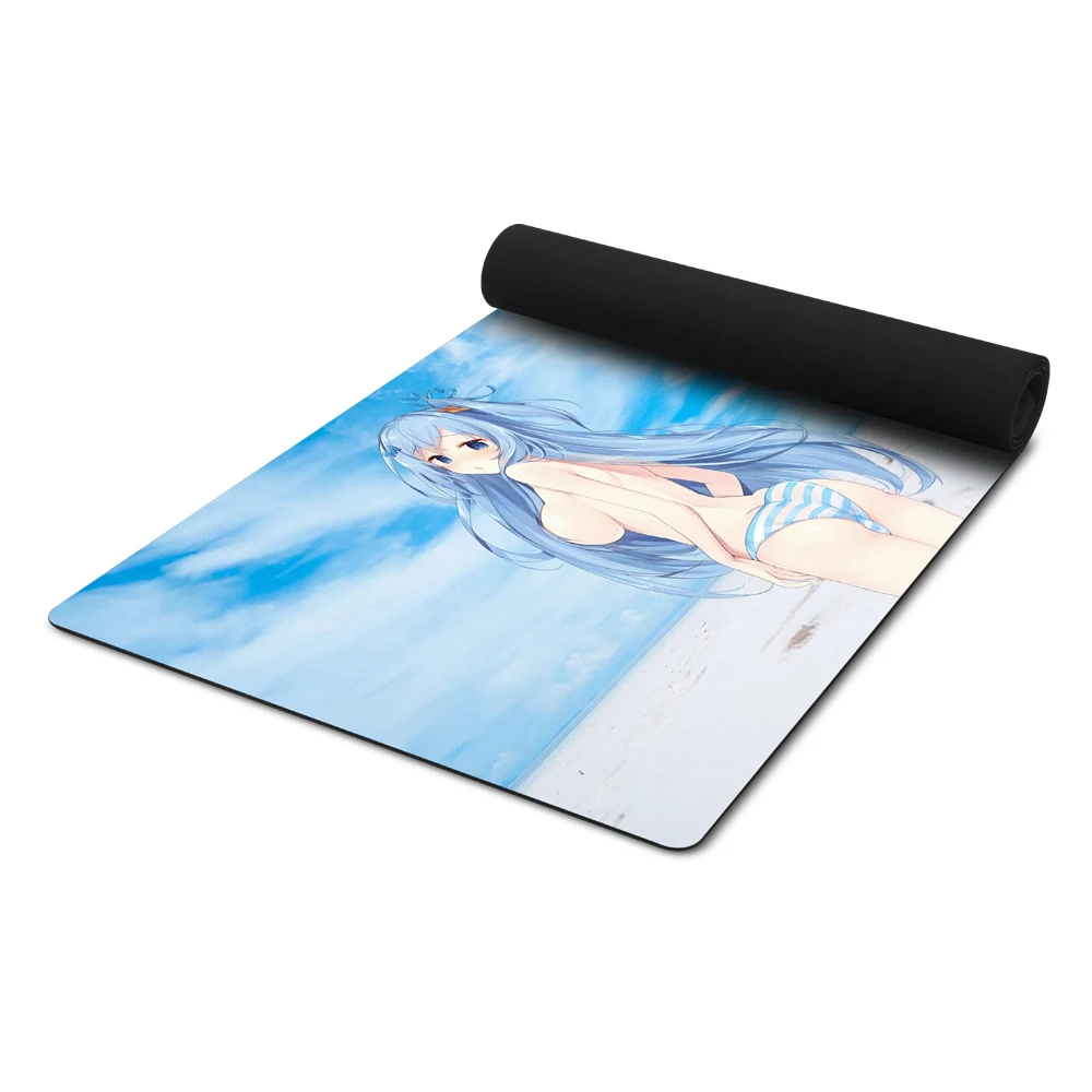 Large Size Custom Logo Printed Mouse Pad Gaming Desk Mat anti-slip Rubber Sublimation Mousepad