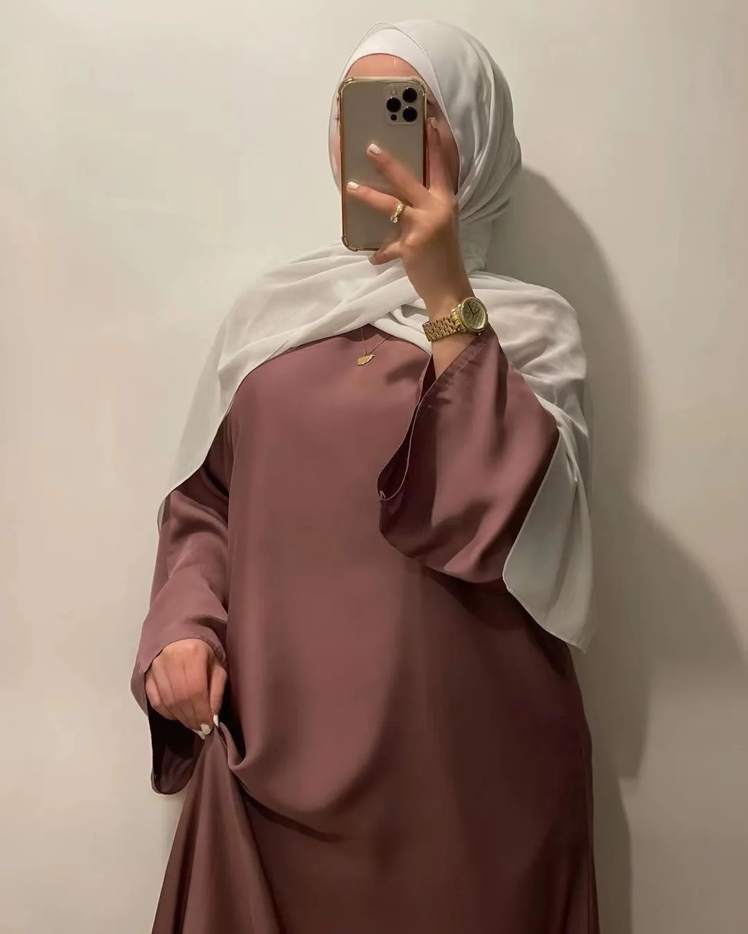 Middle East Muslim Woman 2022 Basic Simle Abaya Long Robe Turkey Dubai Fashion Ladies Modest Wear Islamic Clothing