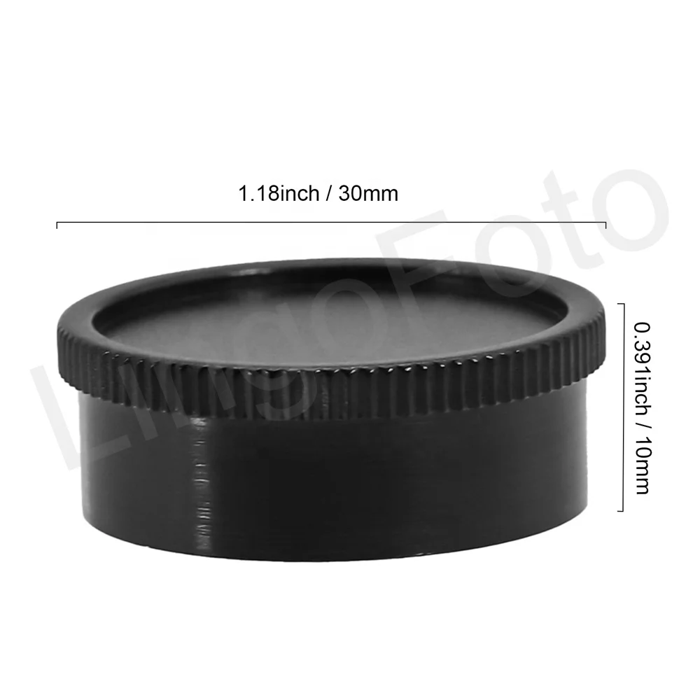 OEM Custom Black ABS C Mount Lens Cap for OM C Microscope C Mount Digital Camera Height 11mm CCD Mount Camera Lens Cover