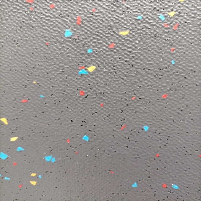 High Gloss Glitter Laminate Blue Flooring Pvc Transport Safty Quartz Sand Non-fiber