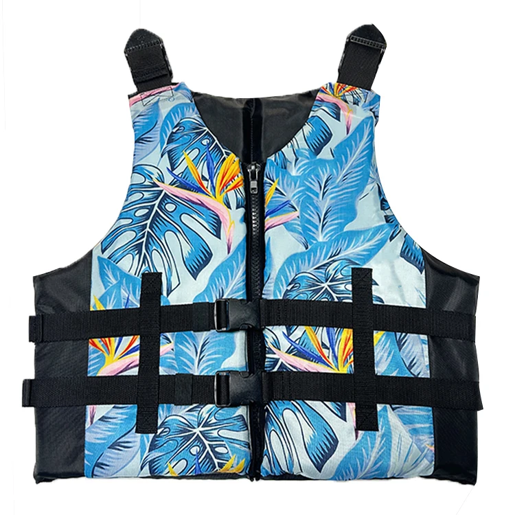 Wholesale Swimming Adult Life Jacket Vest Front Zipper Adjustable Straps Buoyancy Kayak Women Men Life Vest