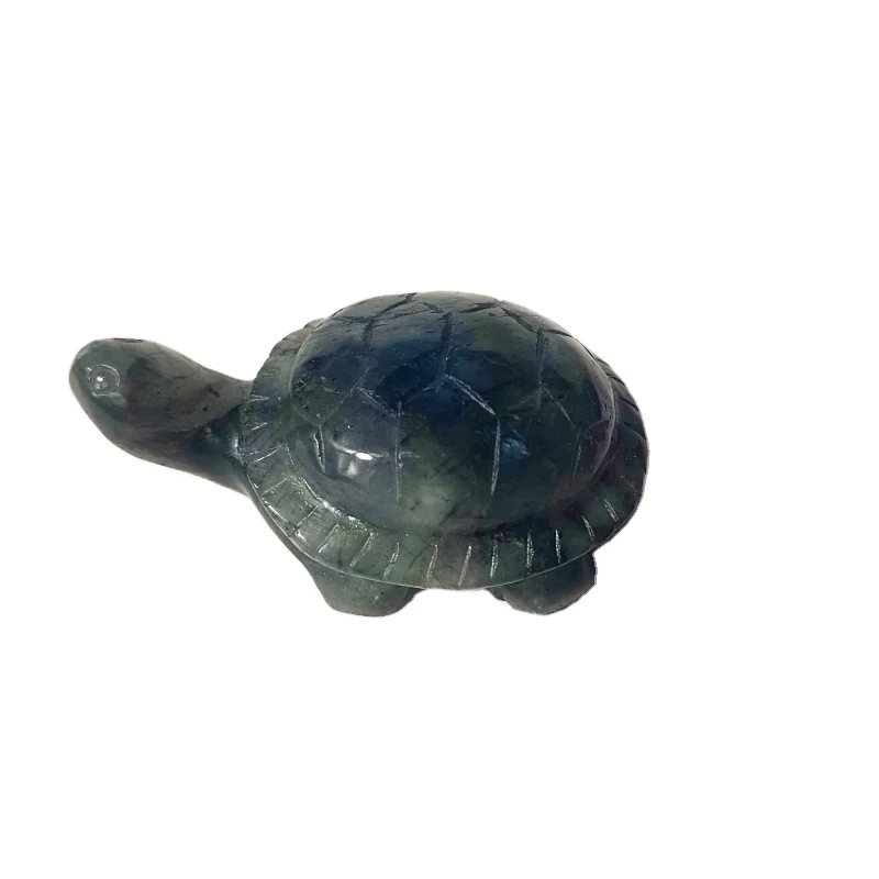 
Wholesale Natural Hand Carved Labradorite Tortoise Craving Spectrolite Turtle For Decoration 