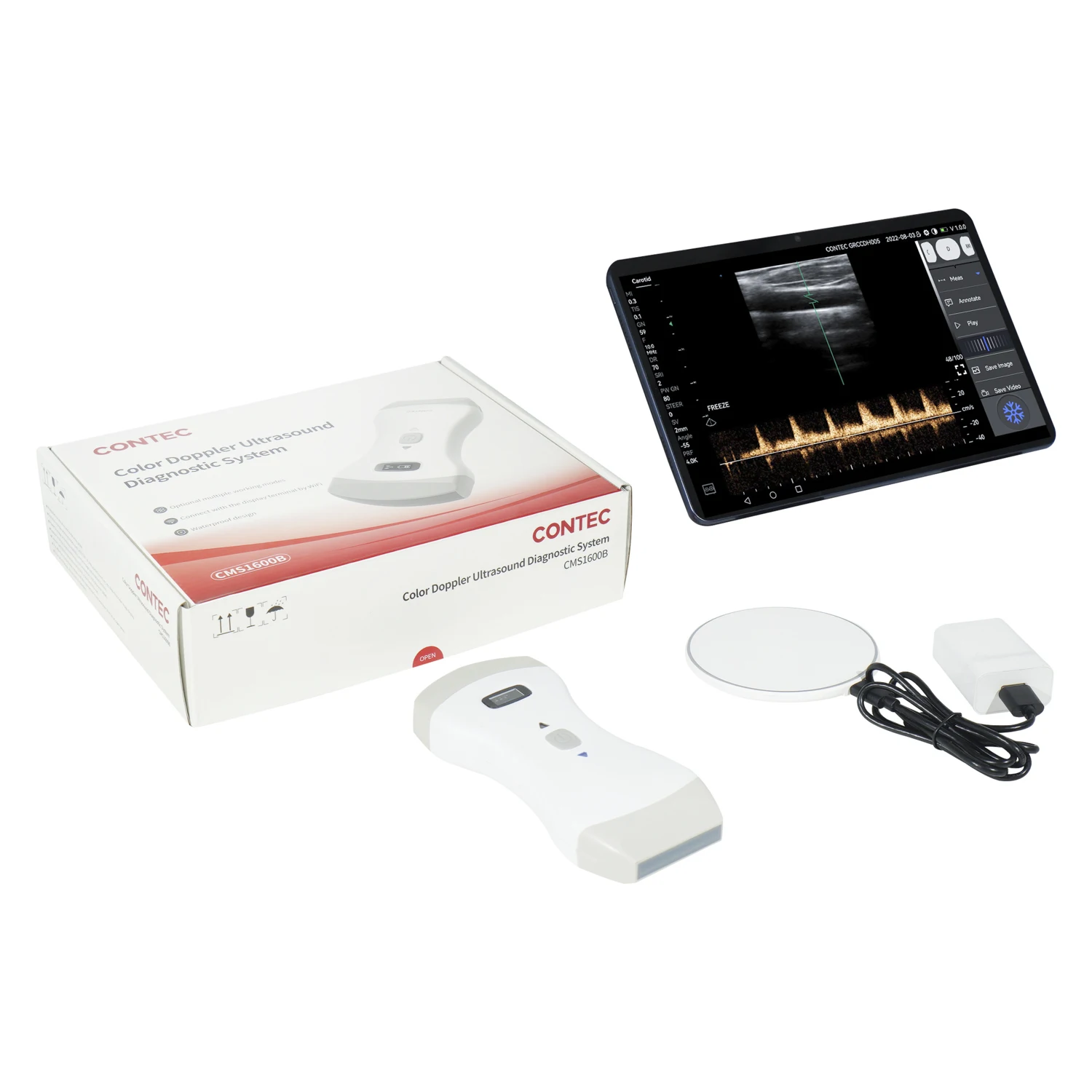 CONTEC CMS1600B Mobile Doppler Ultrasound Scanner