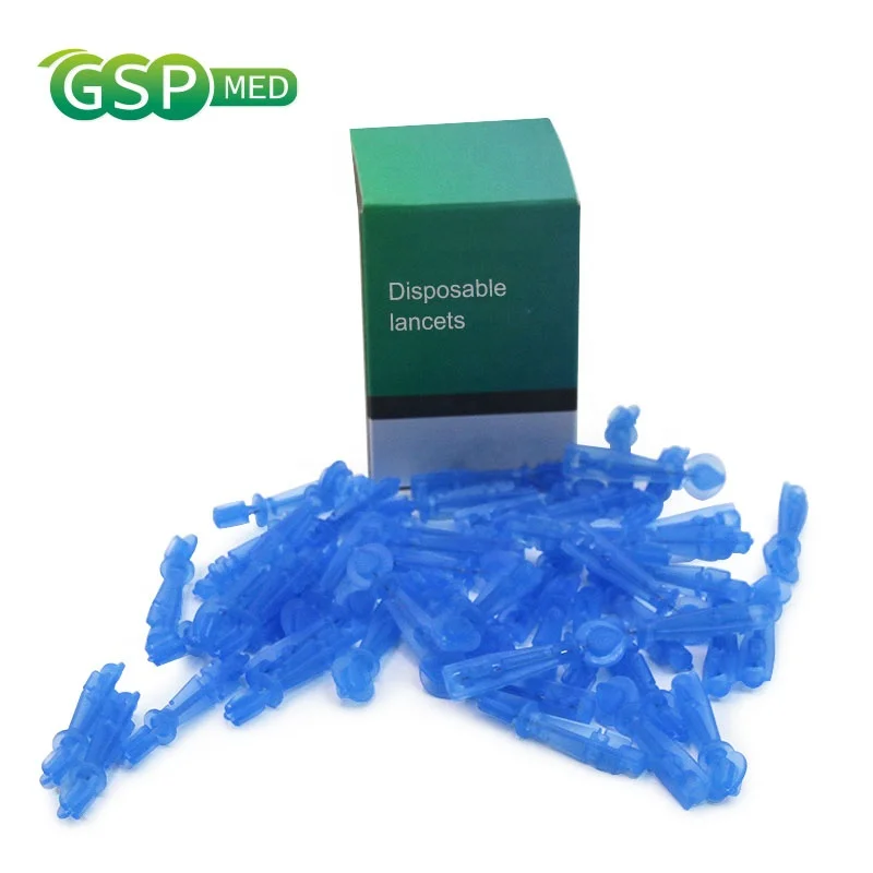 
2021 Best sale Disposable medical supplier stainless steel single use blood lancet 