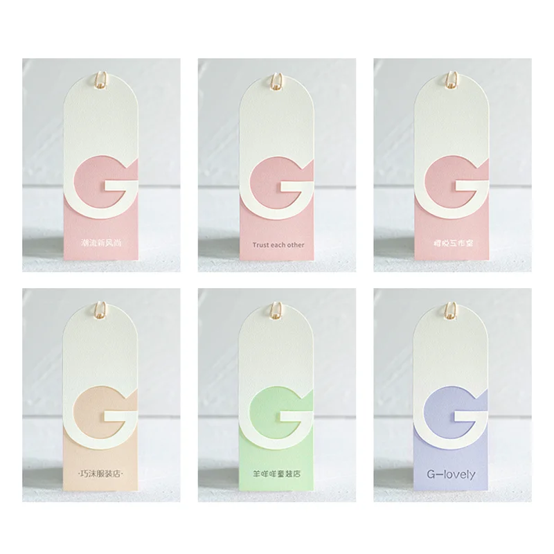 Luxury Recyclable Clothing Hang Tags Custom Logo Green Card Clothes Label T-Shirts Jackets Shoes Printed Technique Special Paper