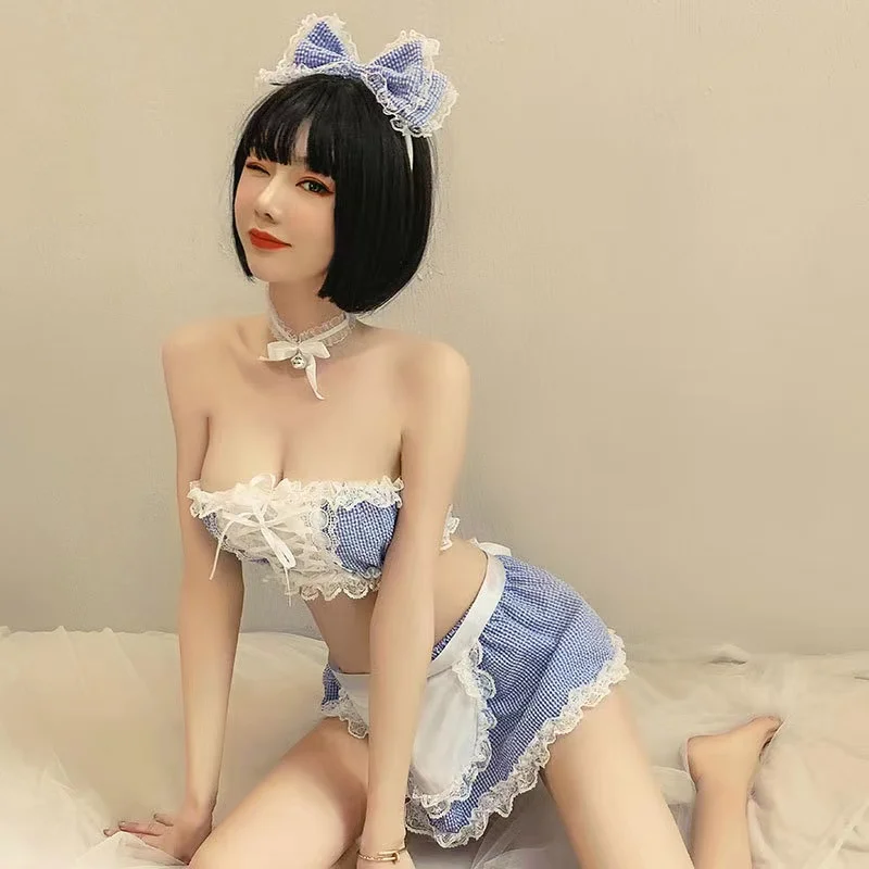 Hot Sweet Maid uniform Mature Adult Sexy Costume Uniform Women Plus size sexy japanese school girl uniform erotic lingerie