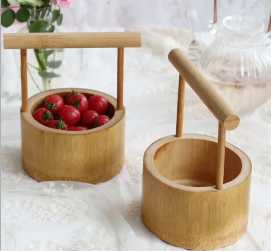 Natural China Bamboo Fruit Holder for Home and Garden Decoration
