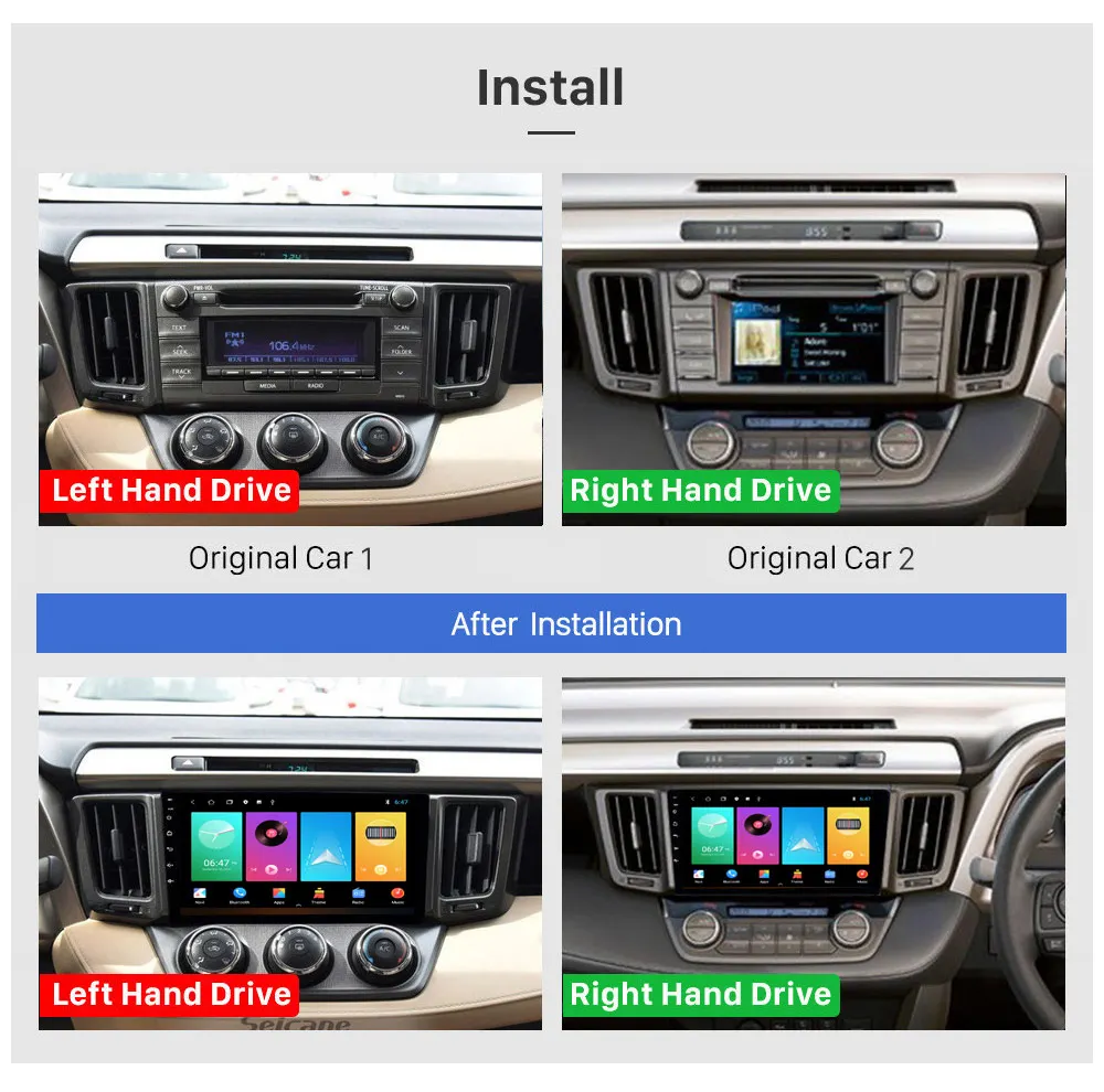 Android 11 for Toyota Rav4 RAV 4 RHD LHD Car Radio Multimedia Player autoradio GPS Navigation Stereo DVD 2 Din