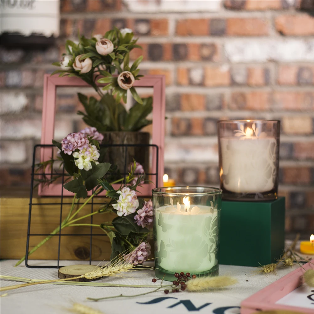 Romantic Wax Seal And Wedding Favor Smoke-Free Soy Wax Luxury Metal Box Scented Candles Gift Set 4 Flavors