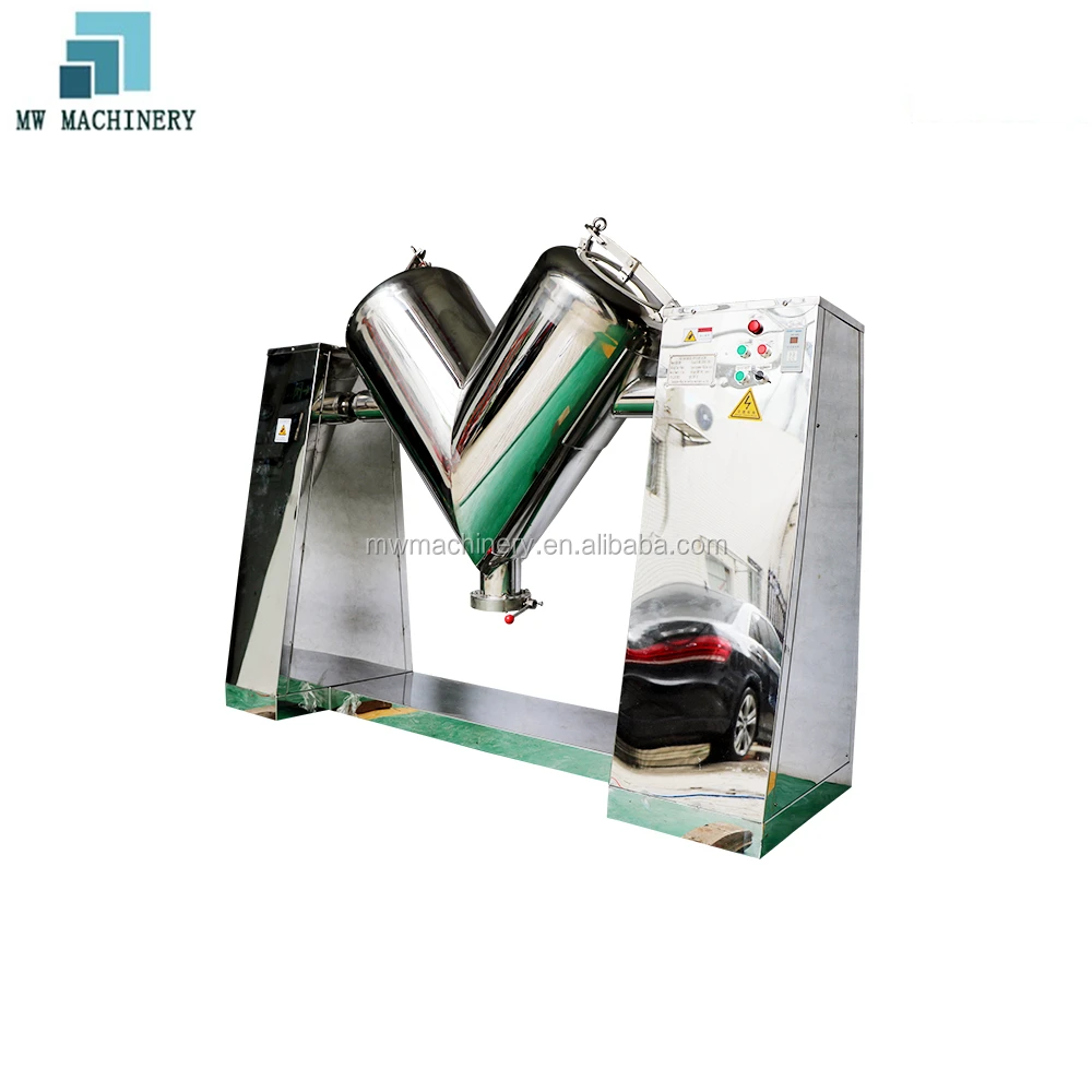 Food grade stainless steel coffee spice powder and washing powder horizontal ribbon mixer 100kg 200kg 300kg