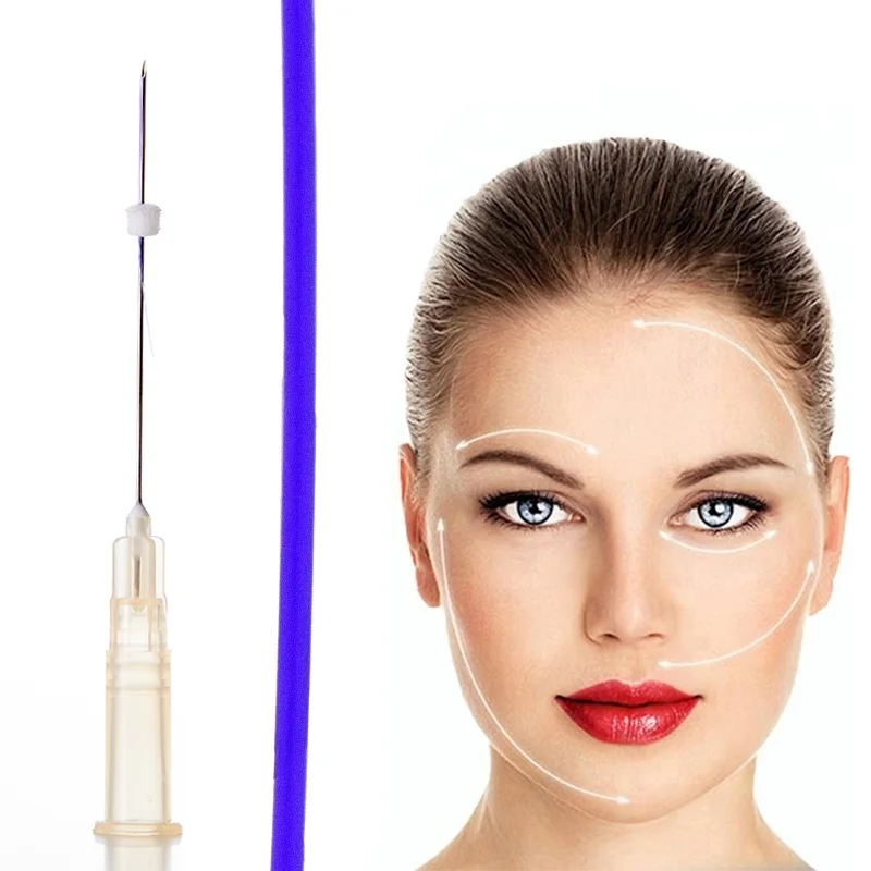 Best selling Absorbable sutures polydioxanone korea  face lifting 30G 13mm hilo mono pdo thread needle