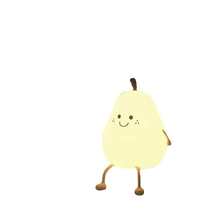 Cute Night Light for Kids, Silicone Nursery Night Light for Baby Girls Gift, Portable Rechargeable LED Lamp for Teen Toddler Ch