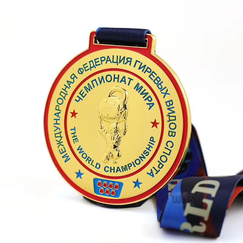 На заказ 3D медаль чемпионата по кикбоксингу бадминтону и бодибилдингу «Чудесный религиозный Святой Бенедикт» Российская