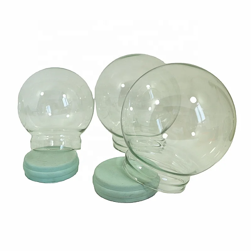 Clear DIY Crafts Empty Glass Sphere Art Deco Christmas Home Wall Decoration Box Packed Snow Globe & Water Globe