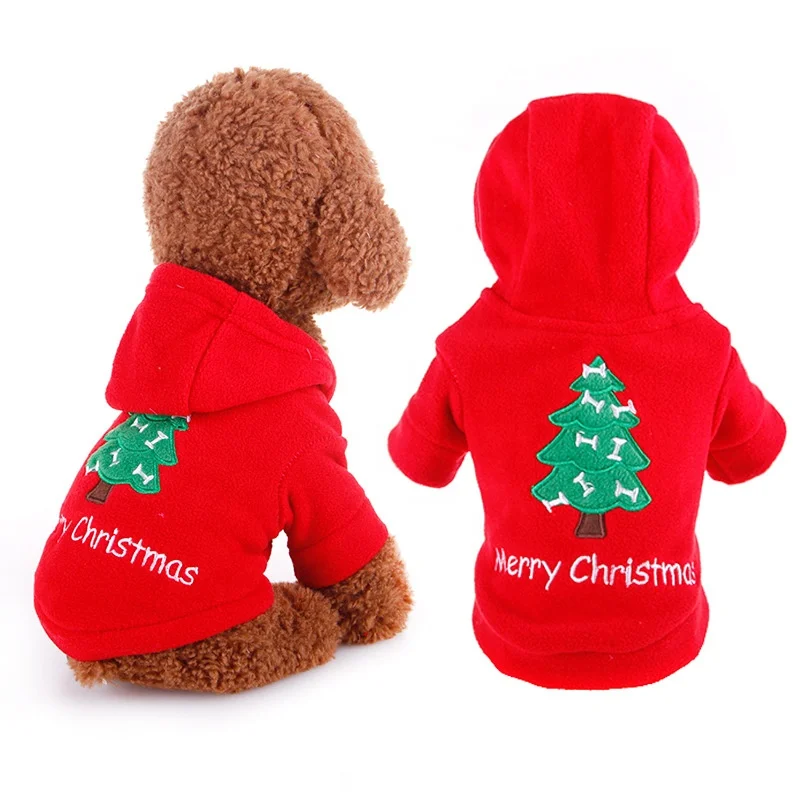 Wholesale Fashion Merry Christmas Ropa De Perro Puppy Dog Hoodie Pet Clothes