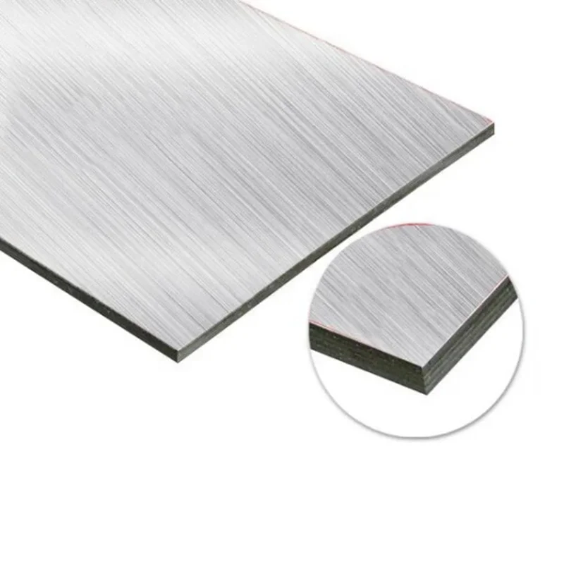 3mm silver brushed ACP ACM for CNC aluminium sheet sign board aluminum composite panels factory price